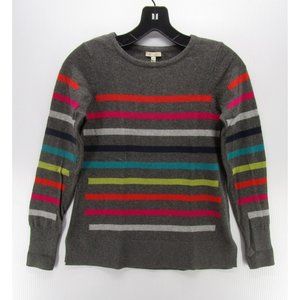 Project J Sweater XS Pullover Striped Crewneck Breathable Cotton NEW